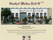 Tablet Screenshot of gasthof-weisses-ross.de